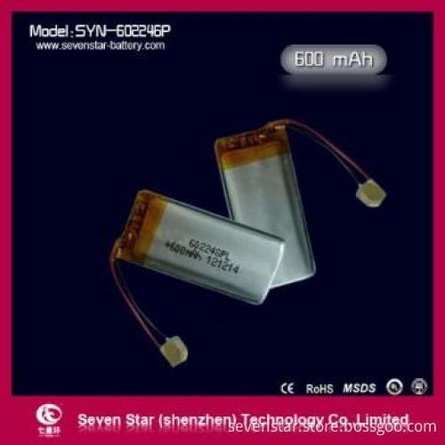 Lithium Polymer Battery 600mAh
